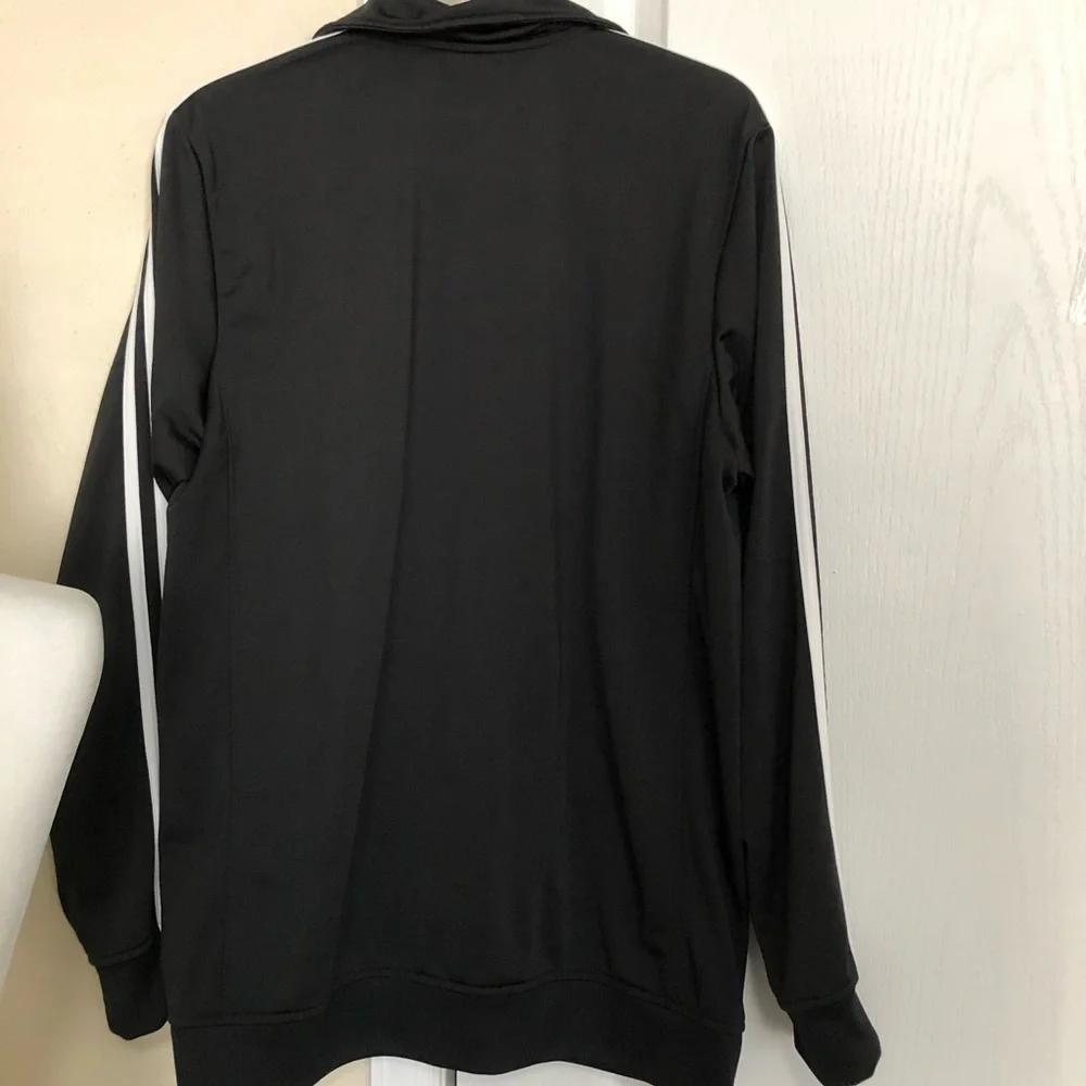 Adidas Men’s Athletic Black 3 Stripe Jacket